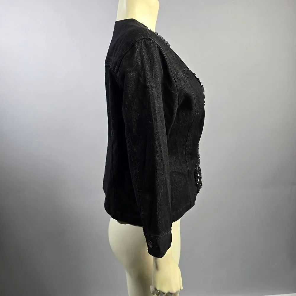 Ruby Rd Black Embellished Blazer R12 - Picture 4 of 6